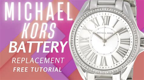 how to replace michael kors watch battery|michael kors watch battery chart.